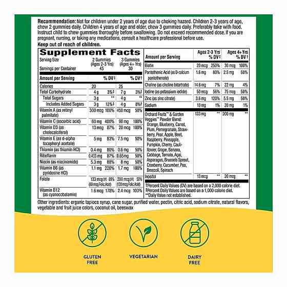 Premium Kids Multivitamin - 90 gummies Cherry, Orange Grape Луцк