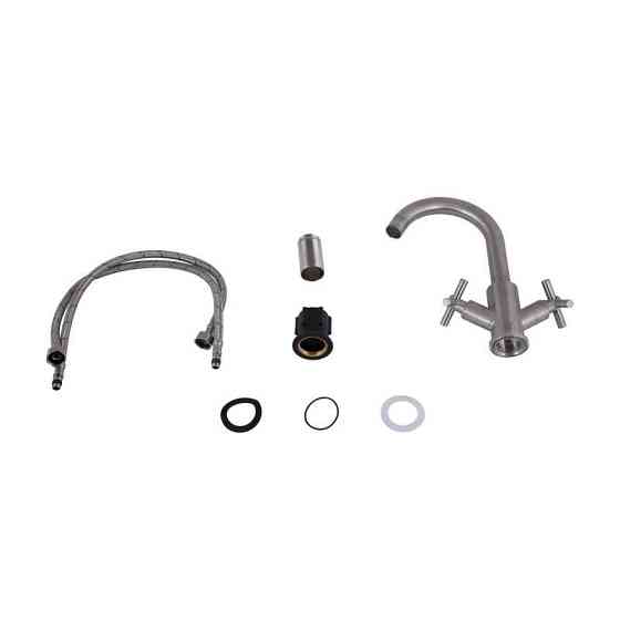 Змішувач для кухні Lidz Wind 161F двовентильний LDWIN161FNKS46098 сатин Київ