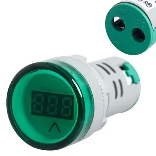 Вольтметр AC 12–500 В для щитового монтажу, 22 мм Київ - фото 1