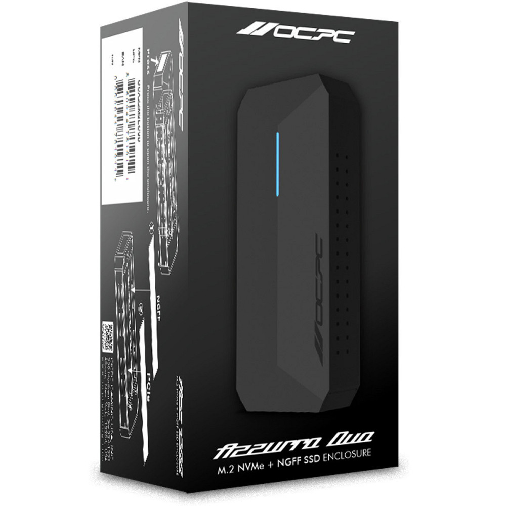 Зовнішня кишеня OCPC Azzurro Duo NVMe PCIe M.2 to USB 3.1 (OCAZZM2ECSD) ( Чорний ) Харків - фото 5