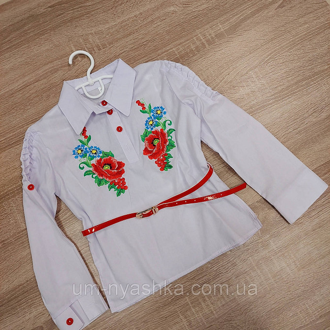 Шкільна сорочка з вишивкою 134-158 Кривий Ріг - фото 1