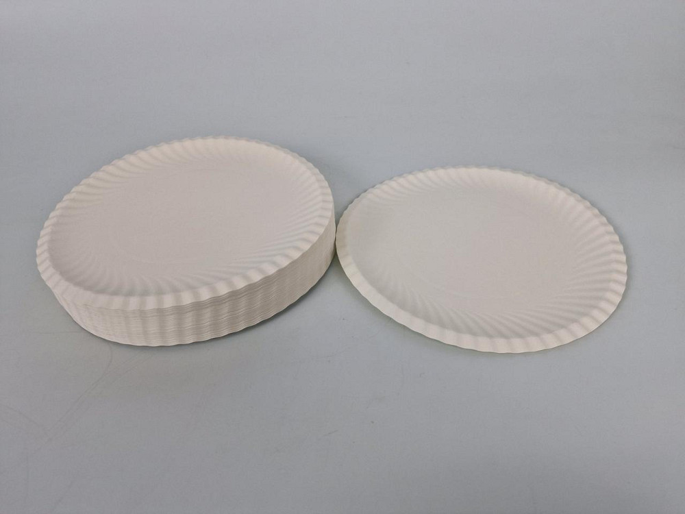 Паперова тарілка біла 100 шт. діаметр 225 мм (1 пачка) Харків - фото 2