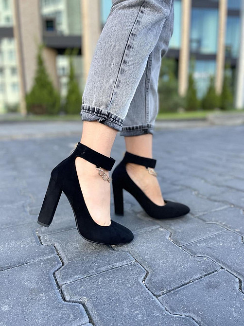 Туфлі жіночі LENA MELIANI чорні еко-замша каблук 10см 38р (N357-E7080-1) Коломыя - изображение 10