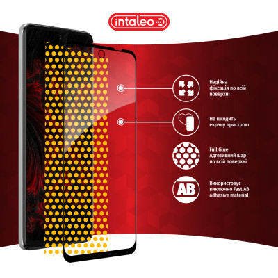 Скло захисне Intaleo Full Glue MOTO G73 Black (1283126567315) Вінниця - фото 7