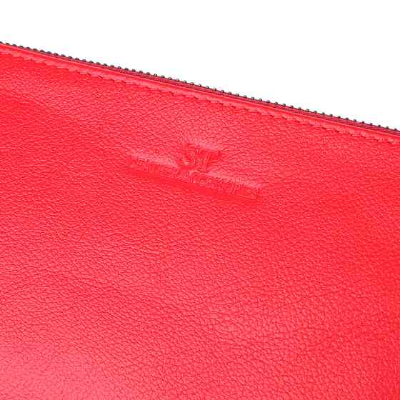 Шкіряний жіночий гаманець на три відділення ST Leather 23109 Червоний Київ