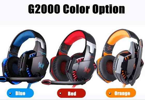 Игровые наушники Kotion Each G2000 с микрофоном и подсветкой. Харків
