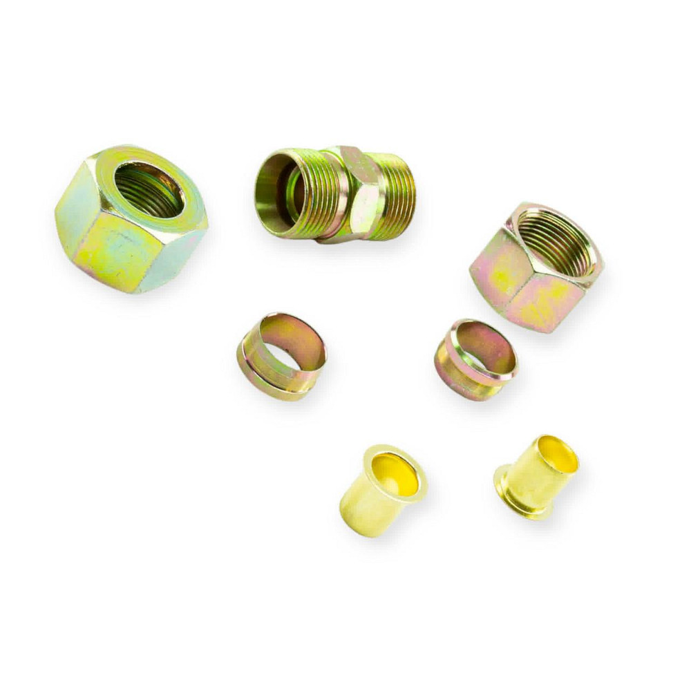 Ремкомплект трубок Камаз (соединитель резьбовой прямой) d=16 тормозных Мукачево - изображение 1