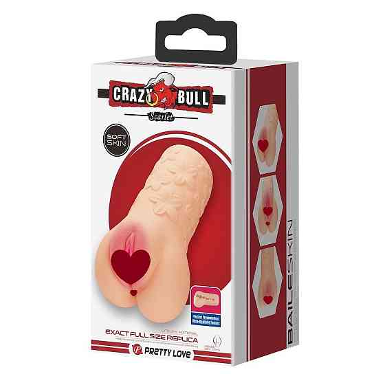 Мастурбатор вагина CRAZY BULL-SCARLET Sex Aura Киев