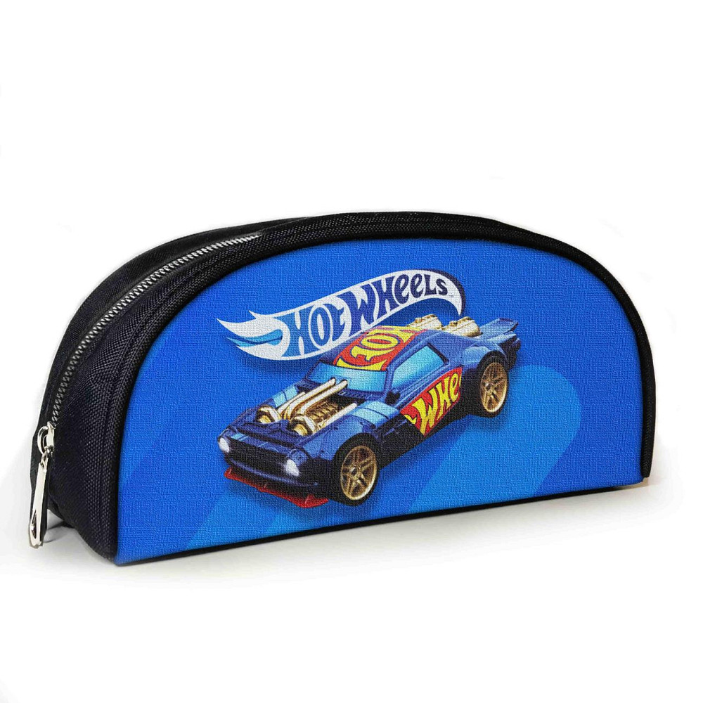 Пенал шкільний з принтом Hot Wheels 23х10х8 см дитячий для хлопчика (3959) Київ - фото 1