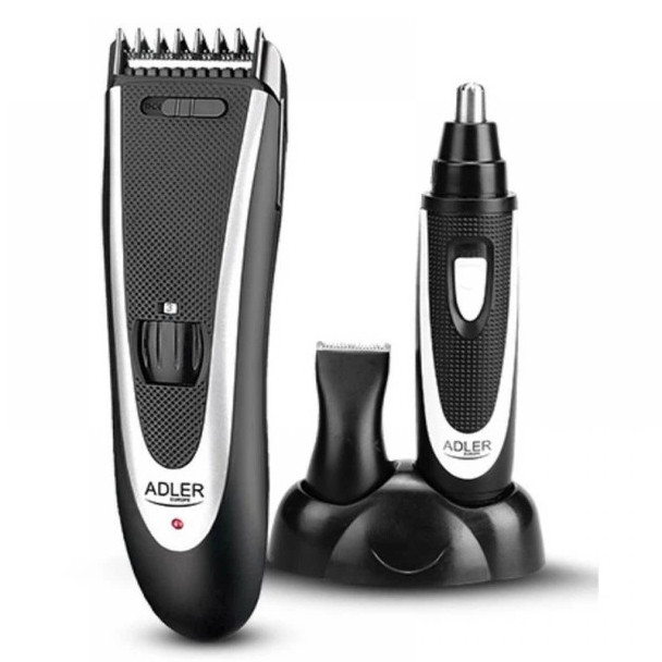 Машинка для стрижки Adler AD 2822 чоловічий тример з насадками для голови носа вух та тіла TJ-59 Львів - фото 1