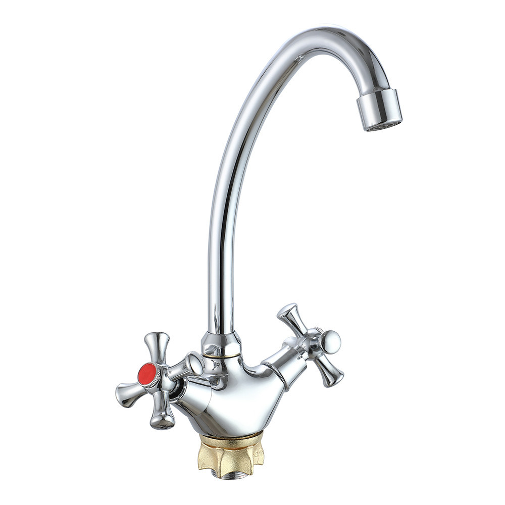 Смеситель для кухни WEZER VRL421-12 двухвентильный, хром Киев - изображение 1