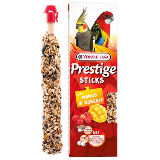 Versele-Laga Prestige Sticks Parrots Mango & Rosehip ВЕРСЕЛЕ-ЛАГА МАНГО И ШИПОВНИК лакомство для крупных и средних попугаев 2х70г Киев
