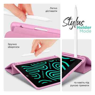 Чохол до планшета Armorstandart Smart Fold Pen Samsung Galaxy Tab S10 FE Pink (ARM85552) Вінниця