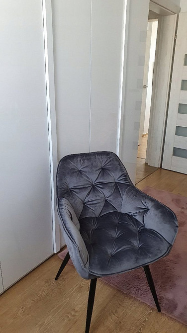 Стілець CHERRY VELVET чорний каркас/сірий BL.14 Київ - фото 8