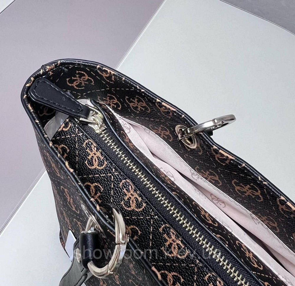 Жіноча сумка шоппер Guess (866530) коричнева Київ - фото 6