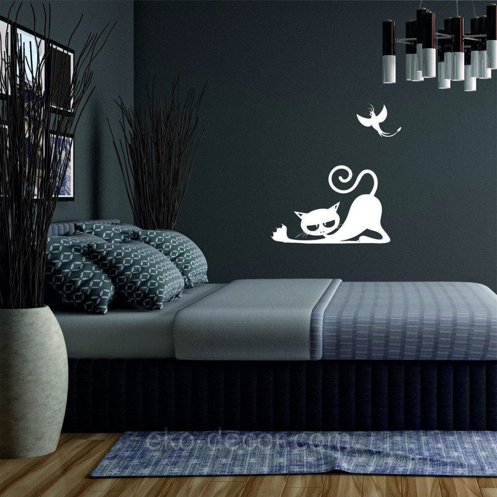 Декоративне настінне 3D Панно «Кіт» Декор на стіну з об'ємом Київ - фото 3