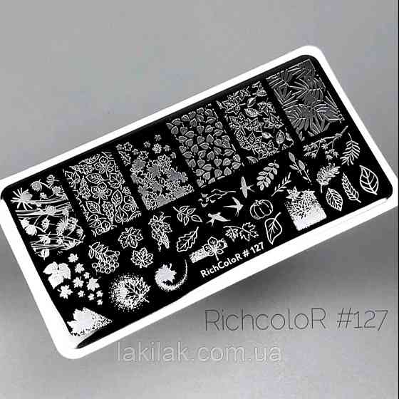 Пластина 127 для стемпінгу RichColor (12х6см) Херсон