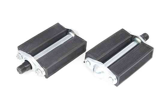 Педали велосипедные (металл, резиновая основа, хром) Мукачево