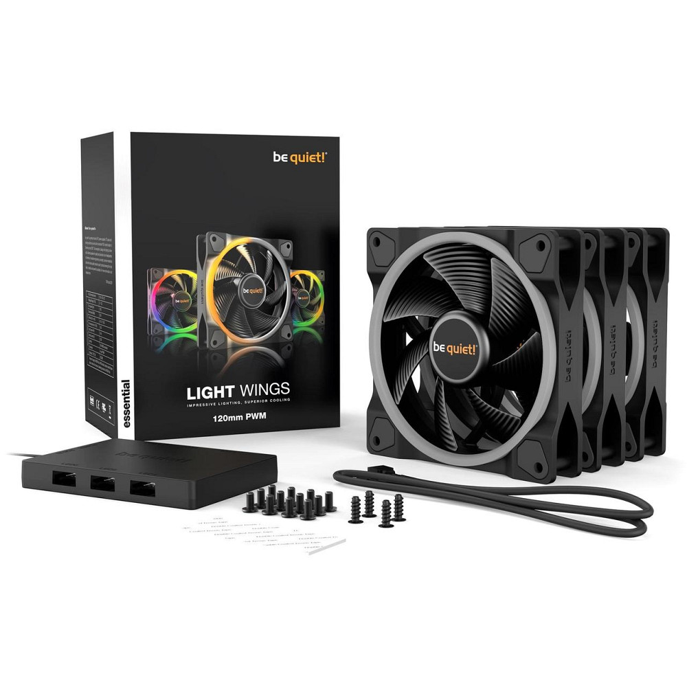 Вентилятор be quiet! Light Wings 120mm PWM 3-Pack Black (BL076) ( 21588 ) Харьков - изображение 5