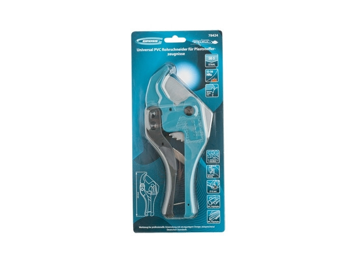 Ножницы для резки изделий из ПВХ, универсальные, D-42 мм, порошковое покрытие рукояток GROSS Полтава - изображение 1