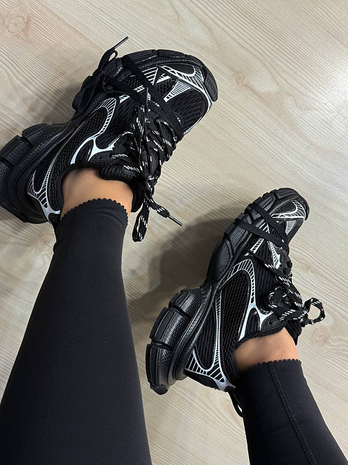 Кроссовки женские B-lncga 1001-2 3XL шнуровка комбинированные черные, 36, 23 см Киев - изображение 11