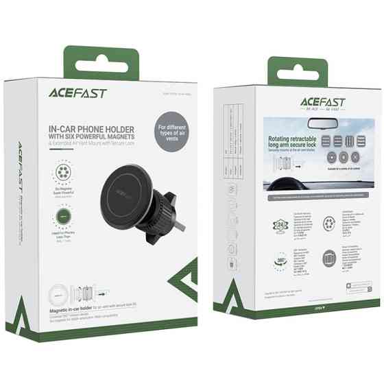 Автомобільне кріплення для смартфона D6 air outlet magnetic Acefast Винница
