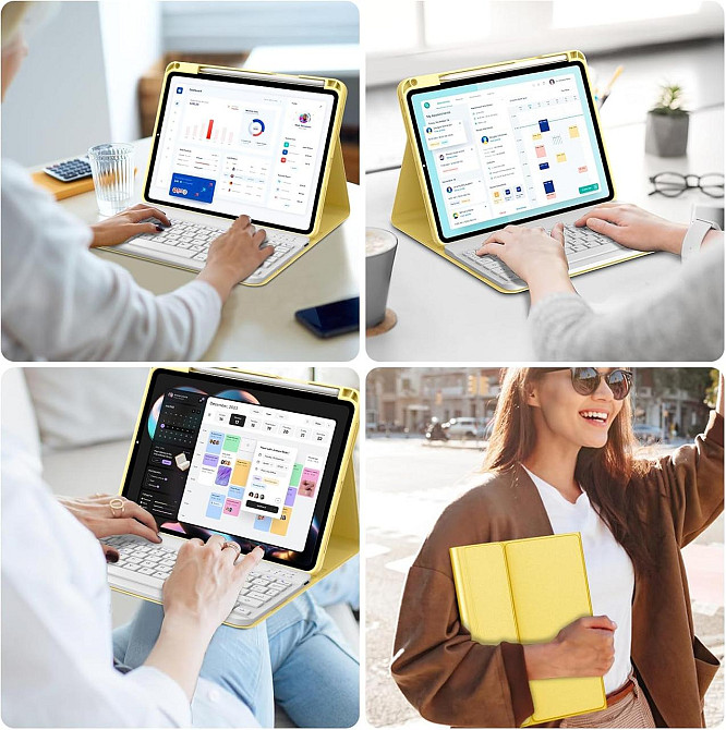 Чохол клавіатура для iPad A16 2025/iPad 10-го покоління (2022) A2696 / A2757 / A2777 із замінною батарейкою Дніпро - фото 6