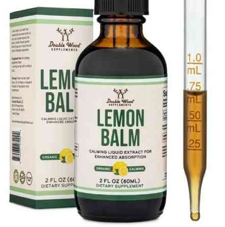 Капли мелиссы лимонной Double Wood Supplements Lemon Balm Drops (590 мг в 0.5 мл), 60 ml Луцк