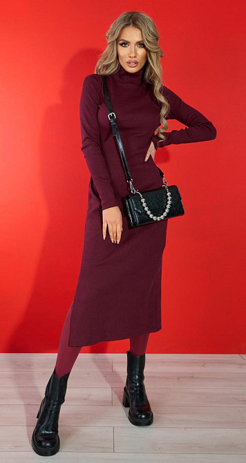 Лаконичное платье с разрезом (44) Киев - изображение 1