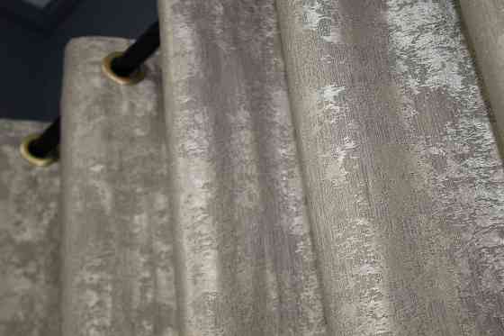 Комплект штор на люверсах VR-Textil Жакард Sultan XO № 1143ш 150х250 см 2 шт Капучино (37-0026) Київ