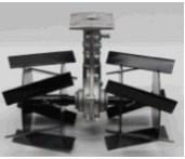 Насадка на мотокосу (культиватор- лезвия, 7T, D-26mm, mod 1) косая Мукачево - изображение 1