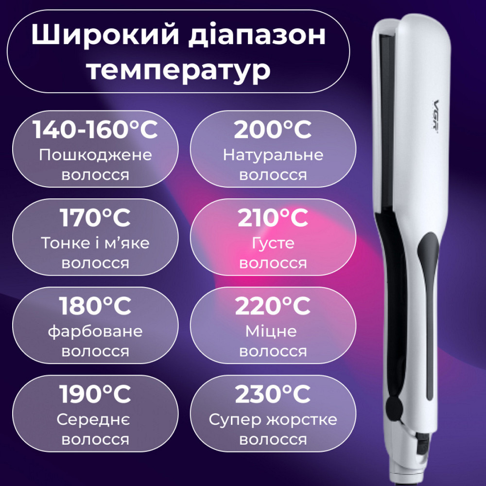 Плойка гофре VGR с экраном 45 Вт Киев - изображение 8