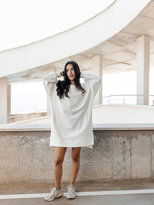 Женское спортивное оверсайз платье дабл фэйс 100% хлопок Одесса - изображение 4