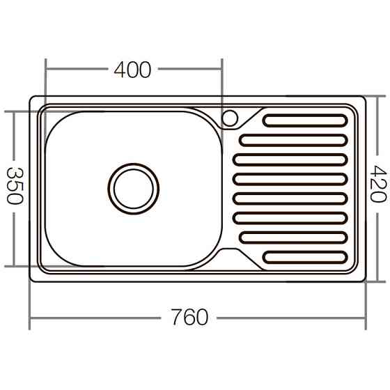 Мийка кухонна Zerix Z7642-08-180E (Satin) (ZX1602) Киев