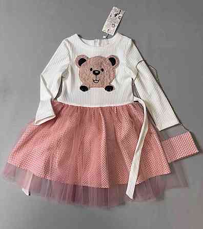 Платье праздничное нарядное для девочки с сумочкой 98,104,110,116,122 Николаев