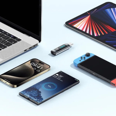 Переходник USB-C F to USB-C M digital display Essager (EZJTT-TX0G-P) Винница - изображение 2