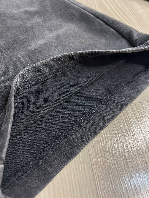 Брюки жіночі Yimeite 512 палаццо широкі трикотажні варені тай дай талія на резинці чорні, чорний, 33 Київ - фото 16