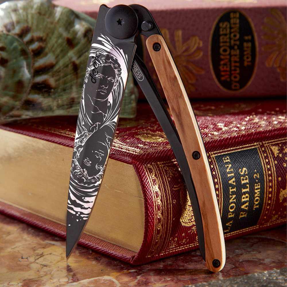 Универсальный Складной Нож с лазерной гравировкой Близнецы Deejo 