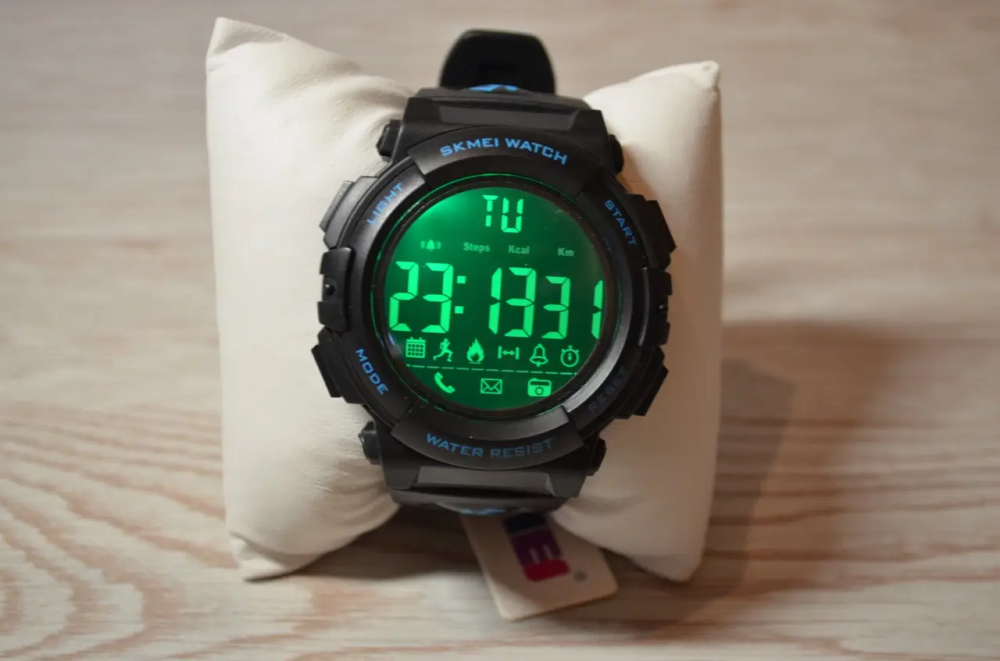 Чоловічий спортивний наручний годинник Skmei 1303 з крокоміром Синій Вінниця - фото 7