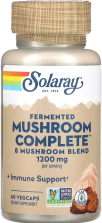 Смесь лечебных грибов Solaray Org Grown Mushroom Complete 1200mg 60 vcaps Киев