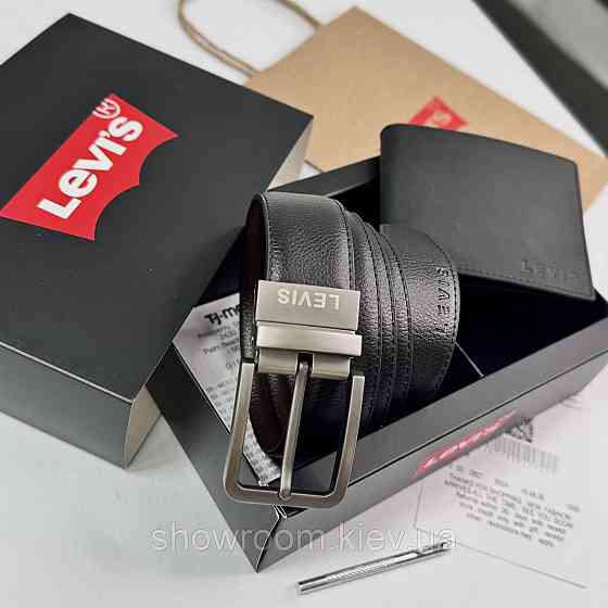 Мужской подарочный набор кошелек и ремень Levis (519) Киев