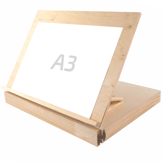 Мольберт-планшет настольный А3+ 50×8,5×38см с ящиком фанера В УПАКОВЦЕ ROSA Studio Киев