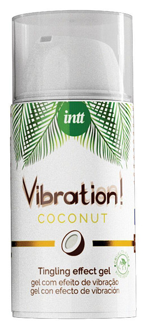 Жидкий вибратор Intt Vibration Coconut Vegan (15 мл), очень вкусный, действует до 30 минут Sex Aura Киев - изображение 2