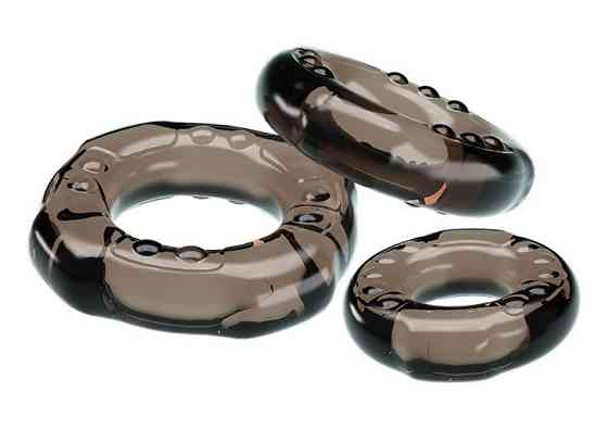 Набор из 3-х эрекционных колец COCK THREE RINGS, BI-210263 Sex Aura Киев