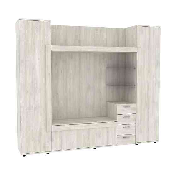 Стенка в гостиную под ТВ Exo-1, Дуб Шамоні Світлий, 2160х420х1850 Львов