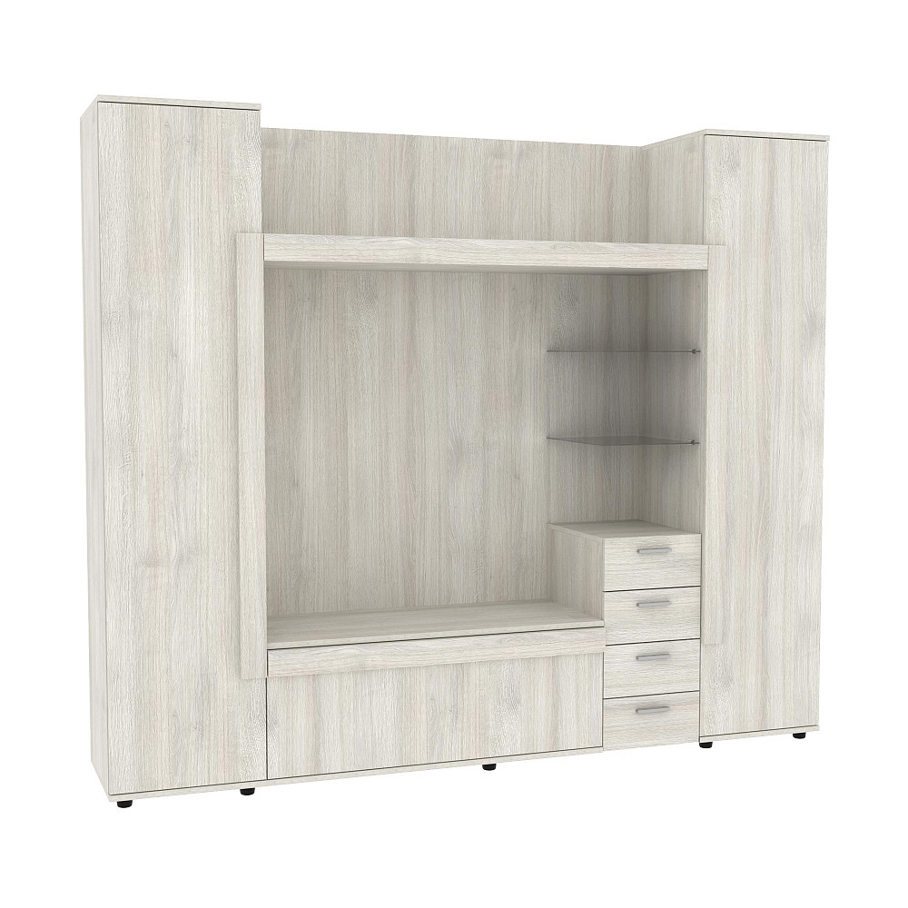 Стенка в гостиную под ТВ Exo-1, Дуб Шамоні Світлий, 2160х420х1850 Львов - изображение 1