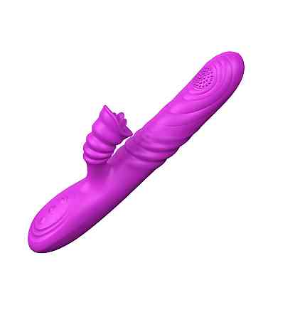 Вібратор Angelia, USB 3 functions of thrusting / 20 vibrations Purple Sex Aura Київ