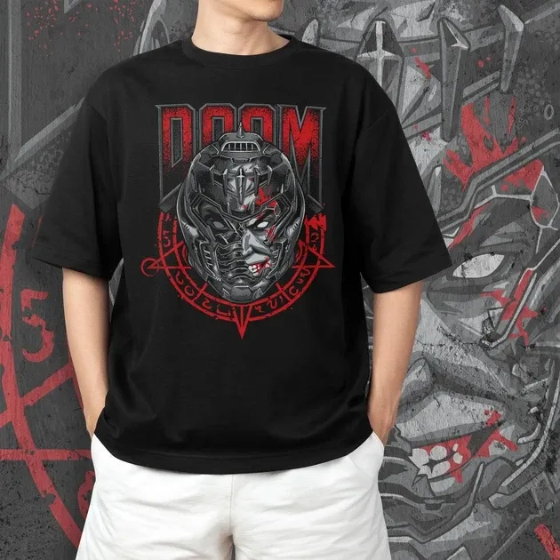 Футболка для подростка мальчика с принтом Doom Doomguy WB Размер 160 Anime11044 Днепр - изображение 5