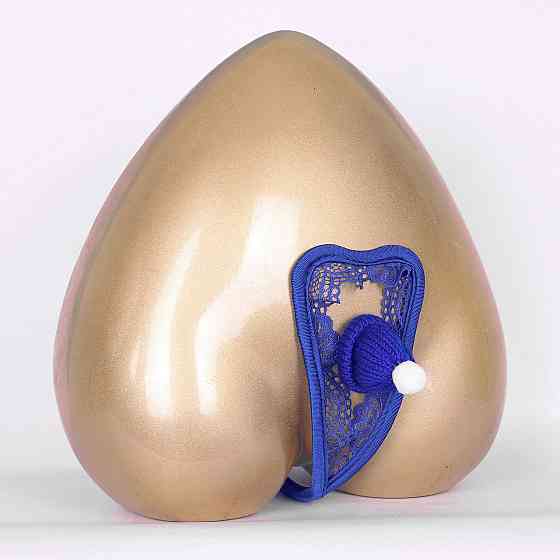 Чоловічі стрінги без лямок з шапочкою еротичні one size синій Київ