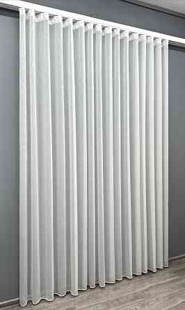 Тюль VR-Textil 1962т Преміум сітка льон дощик Linea Молочний 400х270 см (42-1000) Київ